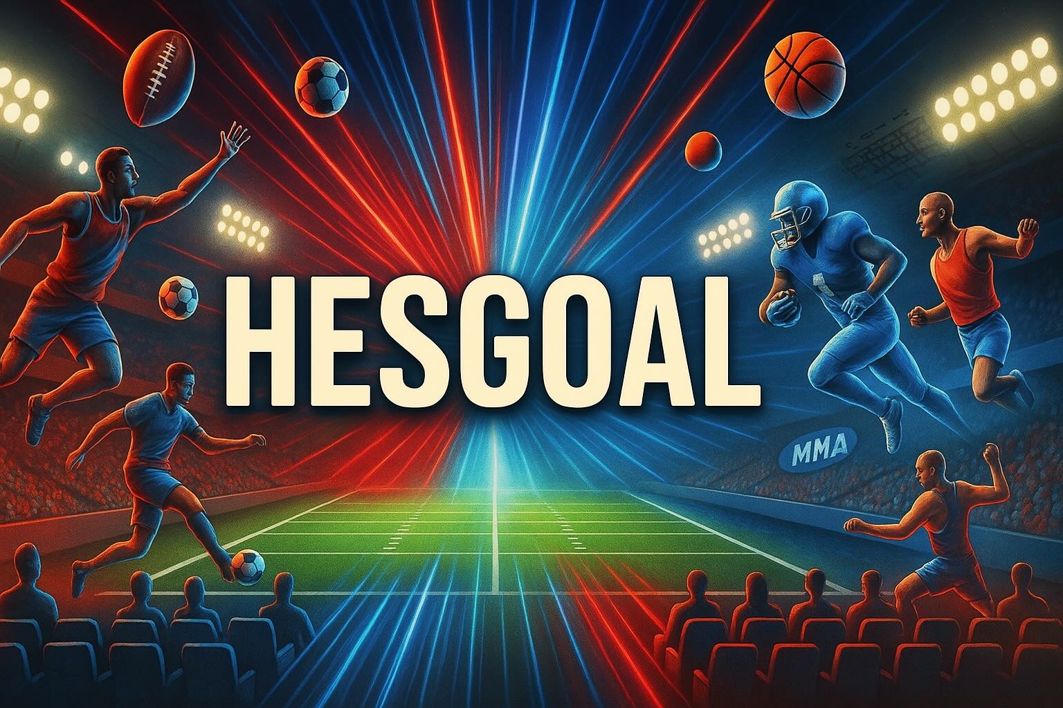 Hesgoal live sports streaming banner - Watch free NFL, NBA, and more